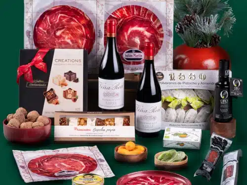 Lote Gourmet Gondíaz con Jamón de Cebo 50% R. Ibérica JULIAN MARTIN Loncheado — regalo de Navidad para empresas — CL142