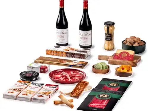 Lote Gourmet Gondíaz con Paleta de Cebo 50% Raza Ibérica CAPA NEGRA de JABUGO — regalo de Navidad para empresas — CL234