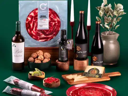 Lote Gourmet Gondíaz con Paleta de Bellota 75% R.I. GONDIAZ Lonch. Cuchillo — regalo de Navidad para empresas — CL291