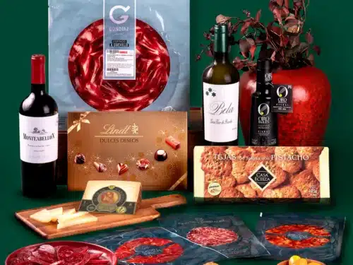 Lote Gourmet Gondíaz con Paleta de Bellota 75% R.I. GONDIAZ Lonch. Cuchillo — regalo de Navidad para empresas — CL292