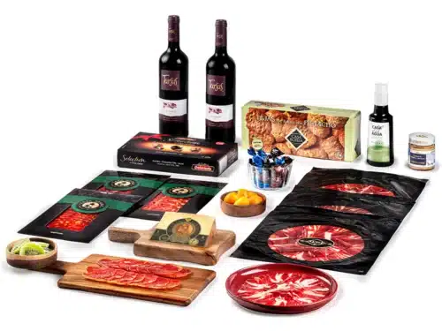 Lote Gourmet Gondíaz con Jamón de Bellota 100% Ibérico 959 de JABUGO Formato Plato — regalo de Navidad para empresas — CL321