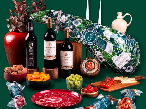 Lote Gourmet Gondíaz con Paleta de Bellota 100% Ibérica CASTRO Y GONZÁLEZ — regalo de Navidad para empresas — CL606BP
