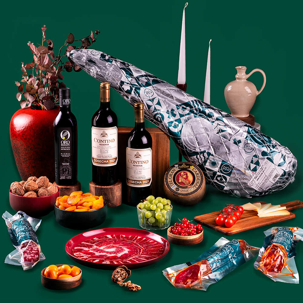 Lote Gourmet Gondíaz con Jamón Selección 100% CASTRO Y GONZALEZ Salamanca de 6,5 — regalo de Navidad para empresas — CL606FJ