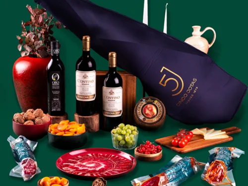 Lote Gourmet Gondíaz con Jamón de Bellota 100% Ibérico 5 JOTAS Jabugo (Huelva) — regalo de Navidad para empresas — CL606J5