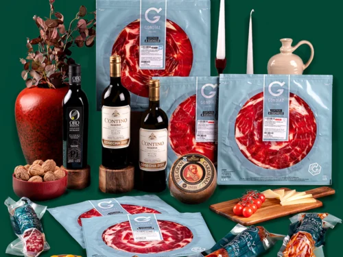 Lote Gourmet Gondíaz con Jamón de Bellota 100% Ibérico JAMÓN DE AUTOR Lonch — regalo de Navidad para empresas — CL606LON