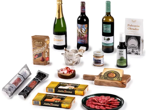 Lote Gourmet Gondíaz con Cava CODORNIU Herencia Brut — regalo de Navidad para empresas — CL612