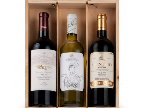 Estuche de Vino Gondíaz con Rioja Tinto CONTINO Reserva 21/22 — regalo de Navidad para empresas — ES401