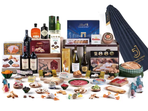 Cesta de Navidad Gondíaz con Paleta de Bellota 100% Ibérica 5 JOTAS Jabugo — regalo de Navidad para empresas — MB-P5-CL