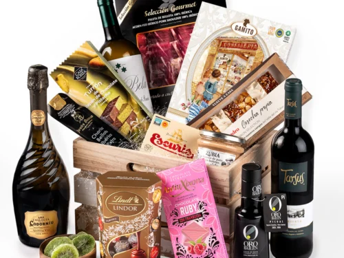Cesta de Navidad Gondíaz con Paleta de Bellota 100% Ibérica JULIAN MARTIN — regalo de Navidad para empresas — MB302
