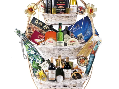Cesta de Navidad Gondíaz con Jamón de Bellota 75% R.I. CASTRO Y GONZÁLEZ de 7,2 — regalo de Navidad para empresas — MB309BJ