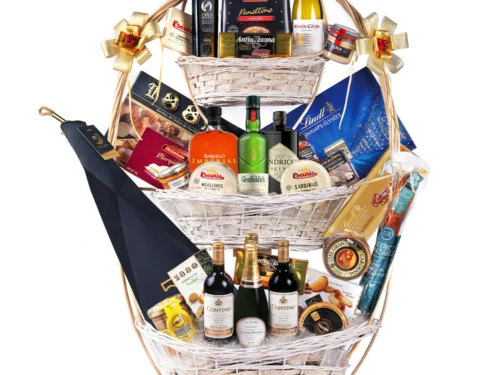 Cesta de Navidad Gondíaz con Jamón de Bellota 100% Ibérico 5 JOTAS Jabugo — regalo de Navidad para empresas — MB309J5