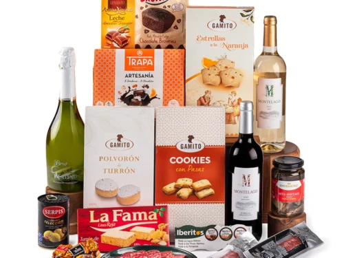 Lote de Navidad Gondíaz con Jumilla Blanco MONTELAGO Airén — regalo de Navidad para empresas — SD201