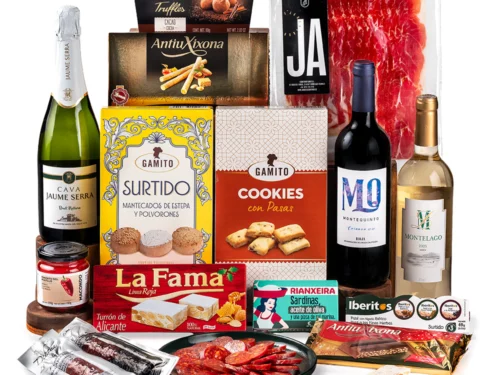Lote de Navidad Gondíaz con Paleta Reserva 50% Duroc JA Cedrillas Teruel Loncheado — regalo de Navidad para empresas — SD204