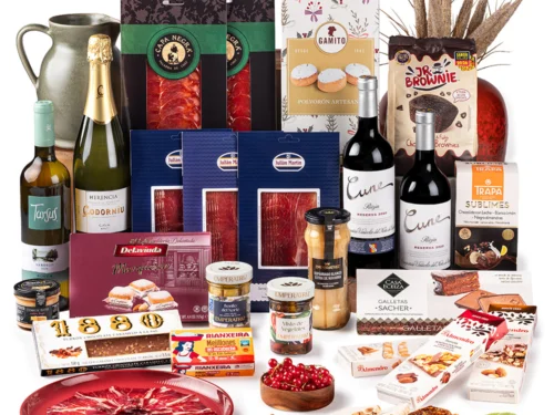 Lote de Navidad Gondíaz con Jamón de Cebo 50% Ibérico JULIAN MARTIN Guijuelo — regalo de Navidad para empresas — SD212