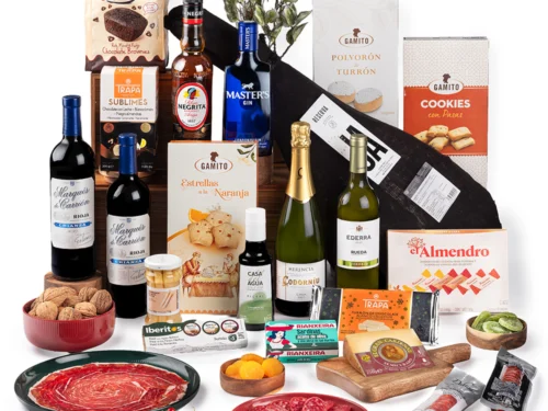 Lote de Navidad Gondíaz con Jamón Reserva 50% Duroc JA Cedrillas Teruel 12 meses — regalo de Navidad para empresas — SD213