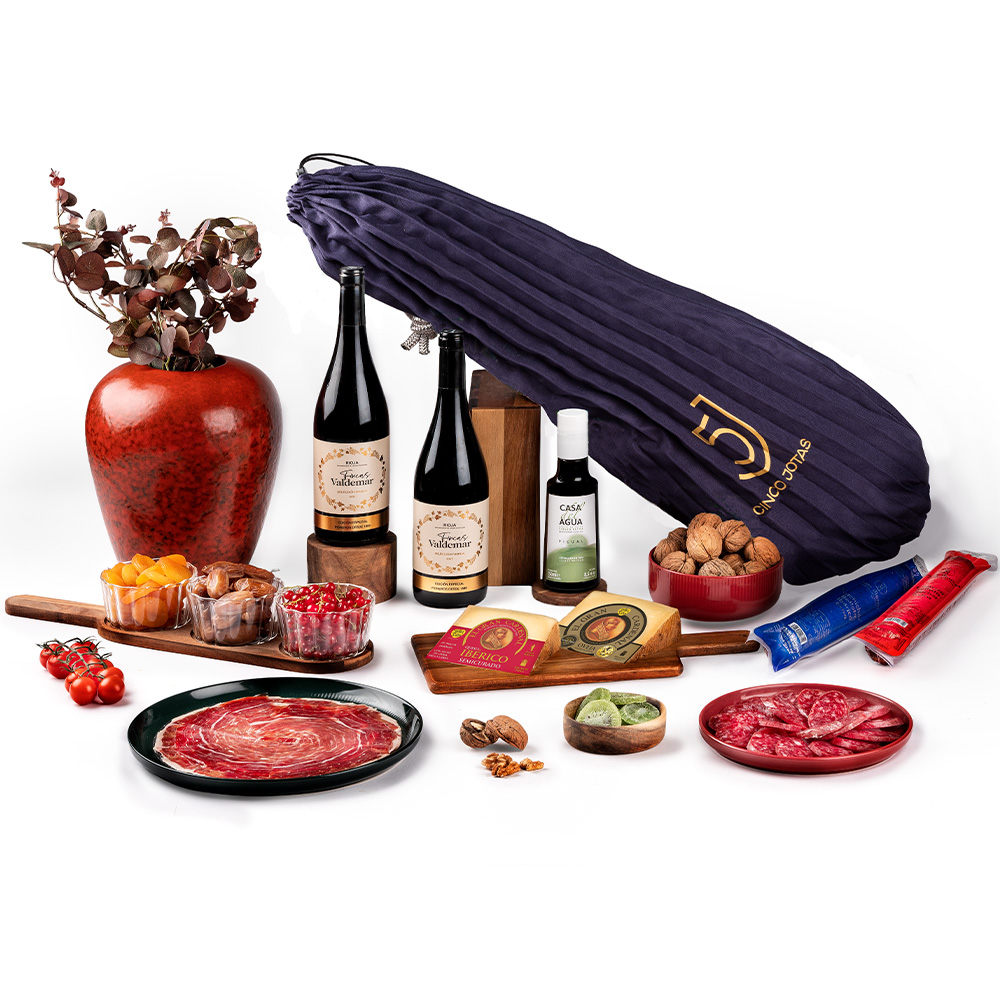 Lote de Navidad Gondíaz con Paleta de Bellota 100% Ibérica 5 JOTAS Jabugo — regalo de Navidad para empresas — SD702P5