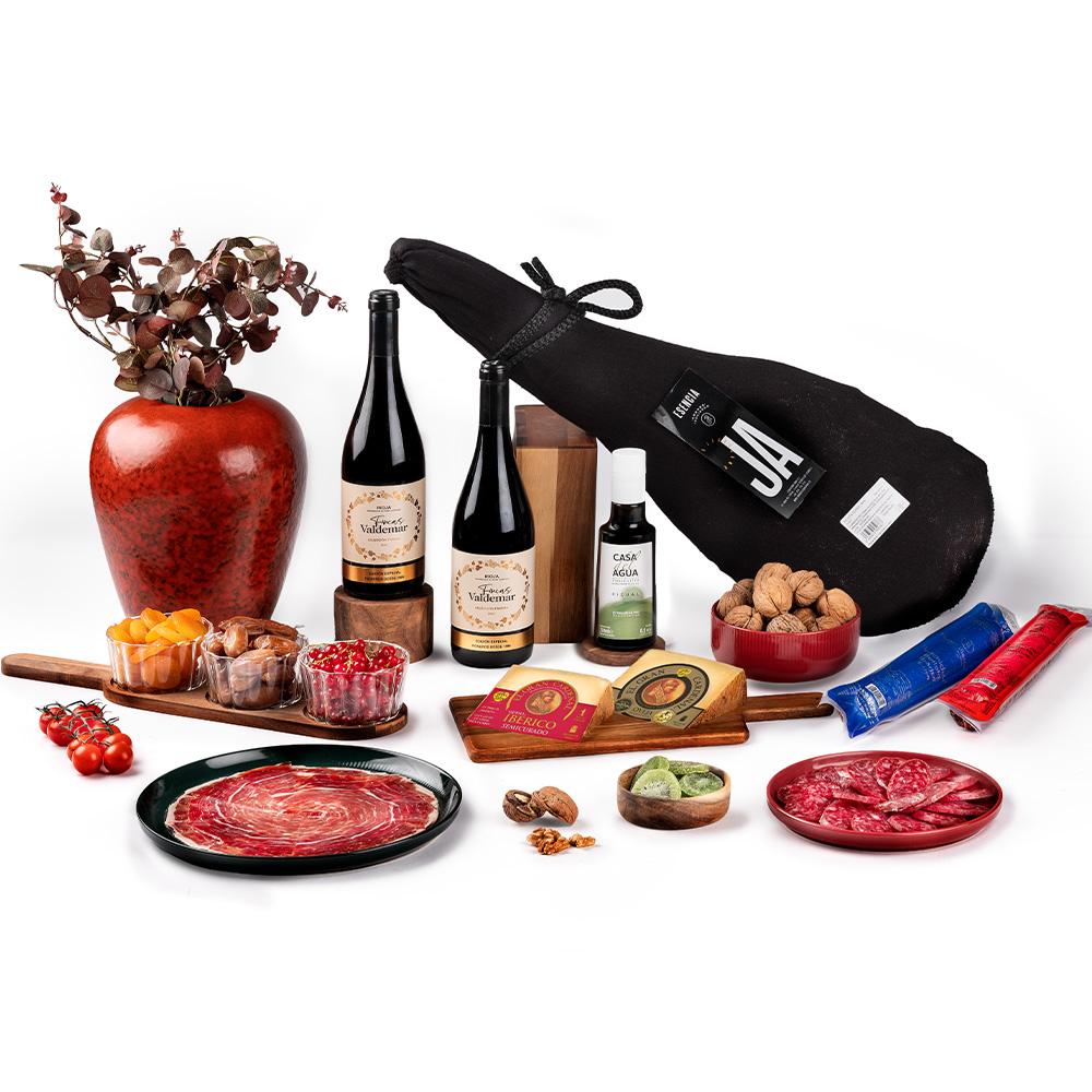 Lote de Navidad Gondíaz con Paleta Reserva 50% Duroc JA Cedrillas Teruel 9 meses — regalo de Navidad para empresas — SD702SP